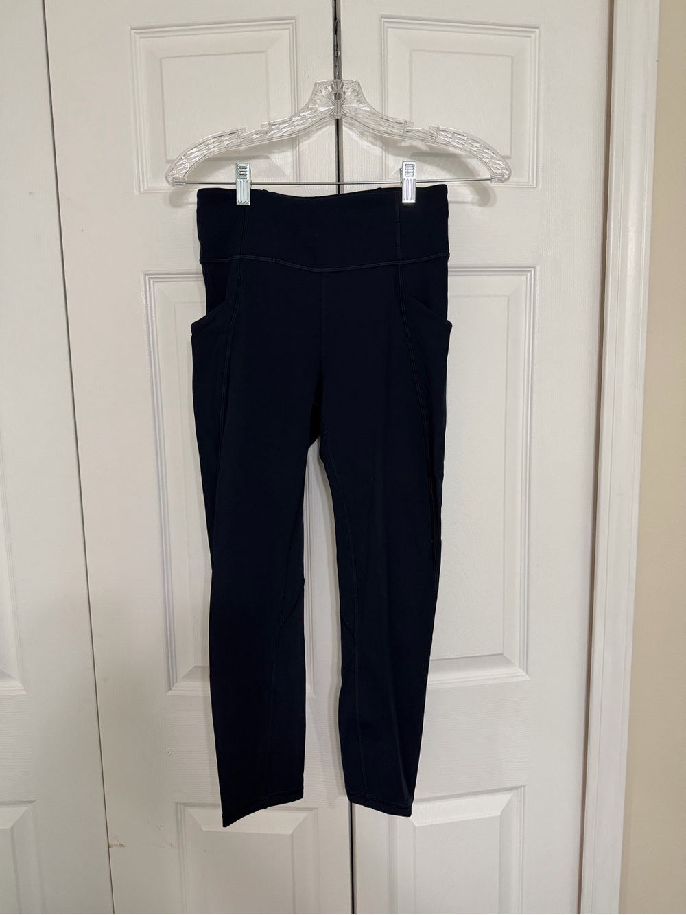 lululemon athletica Navy Blue High-Waist Capri Leggings